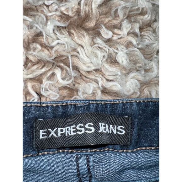 Express women’s legging Stella low rise distressed blue jeans - Picture 9 of 13